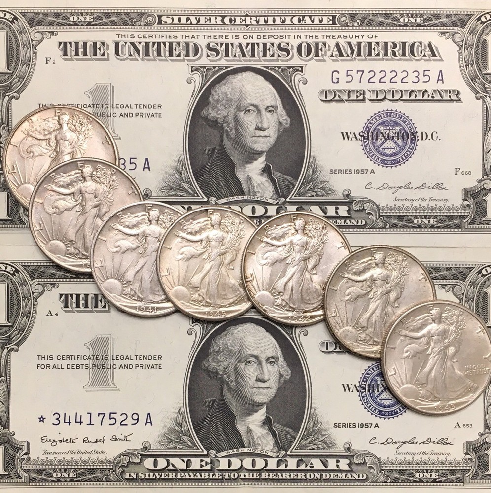 Walking Liberty Half Dollar & Silver Certificate!