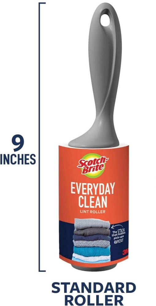 Scotch-Brite Everyday Clean Lint Rollers, 95 Sheets - 3 PACK