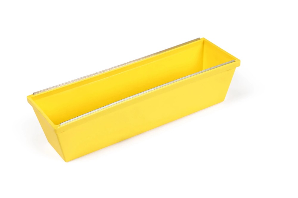 12 In. Heavy Duty Textured Plastic Yellow Plastic Mud Pan