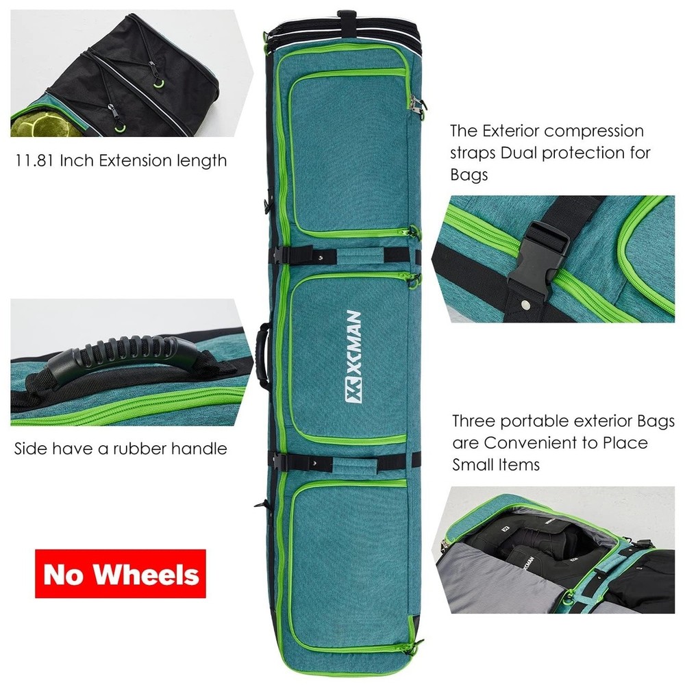 XCMAN Padded Snowboard Bag 63-75" Expandable