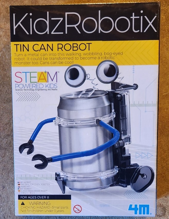 KidzRobotix Tin Can Robot Educational Project/ Science Engineering (Unopened )