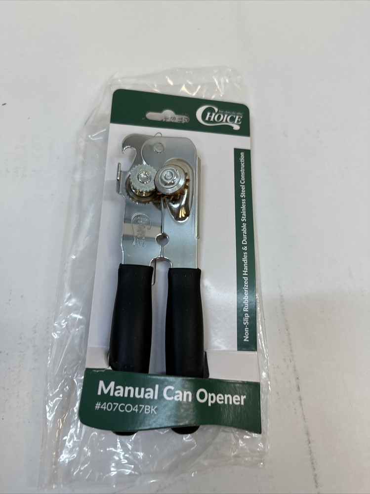Choice Manual Can Opener with Black Handle