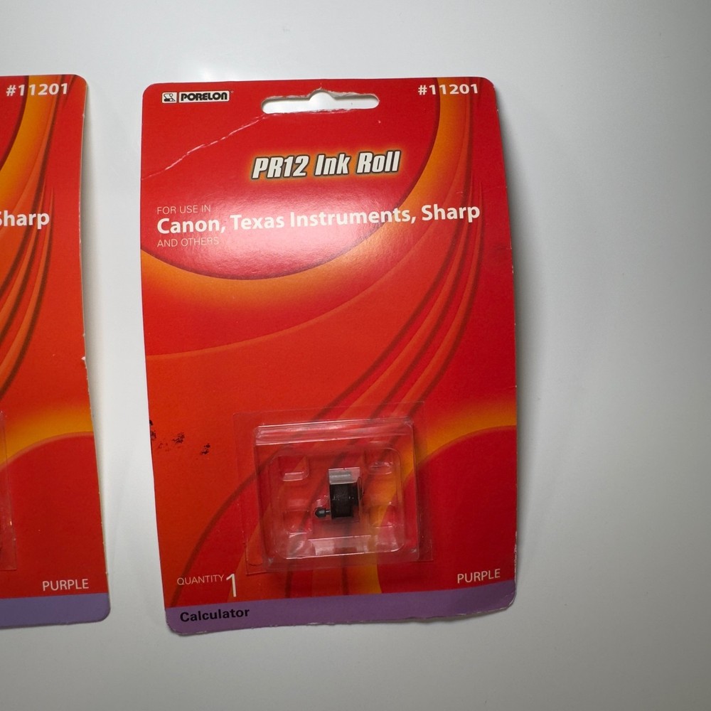 Porelon PR12 Calculator Ink Roll 2 Boxes #11201 - Texas Instruments Canon Sharp