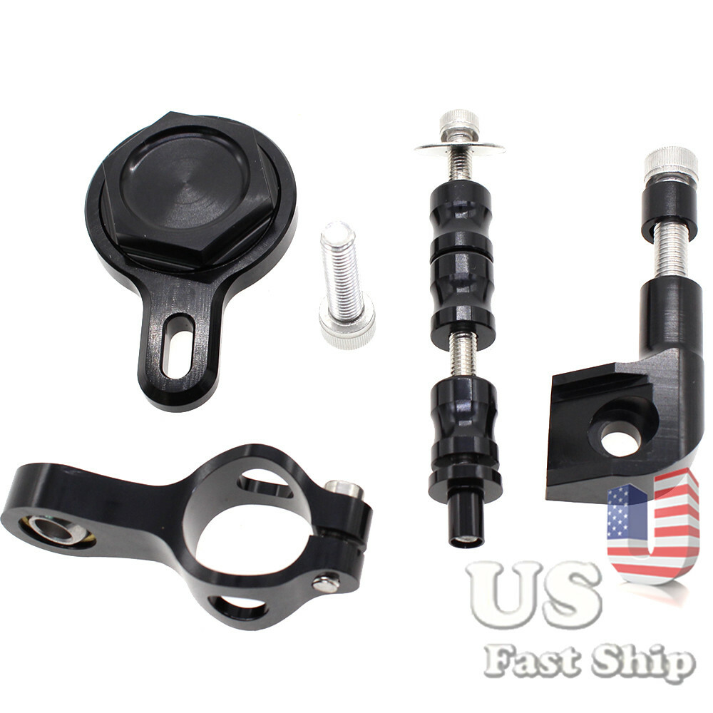 Black Bracket Mounting Steering Damper Stabilizer For YZF R1 1998-2001 2000 Both