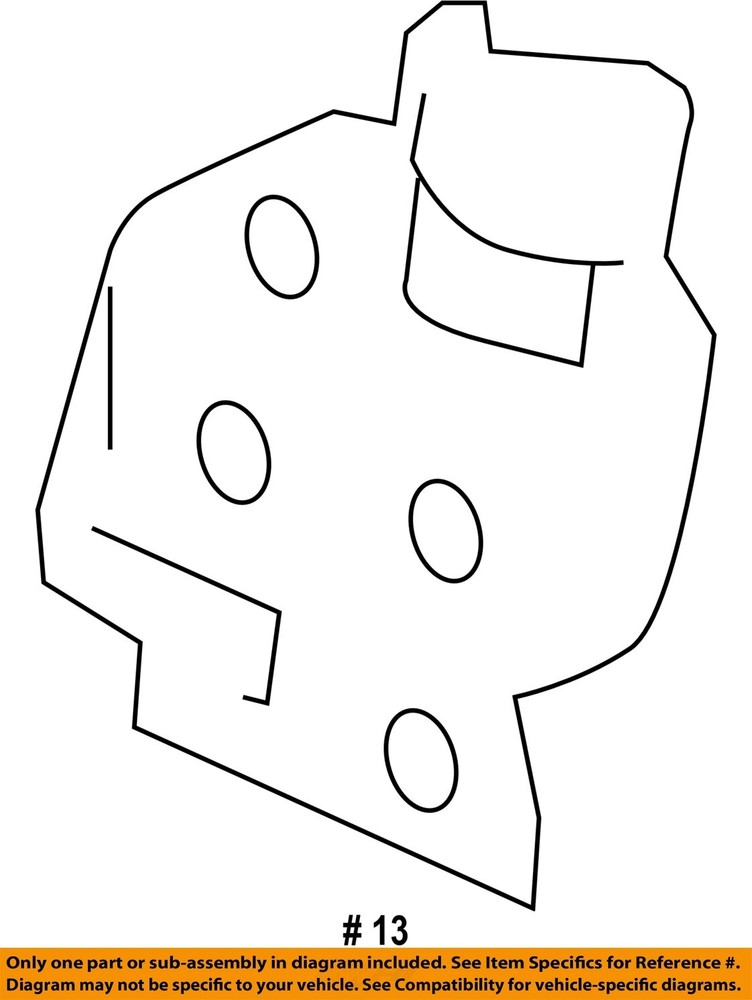GM OEM 01-14 Aurora Front Door Lock Hardware-Lower Hinge 20969645