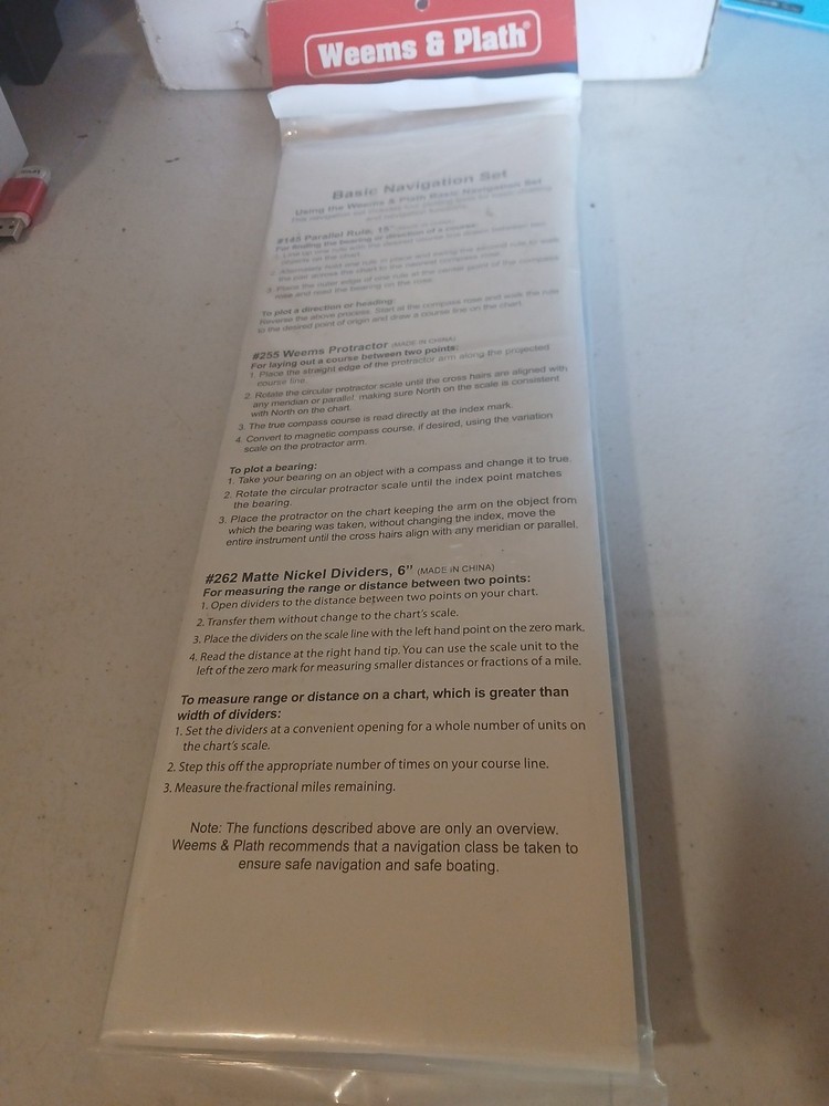 Weems & Plath No. 317 Basic Navigation Set Essential Tools