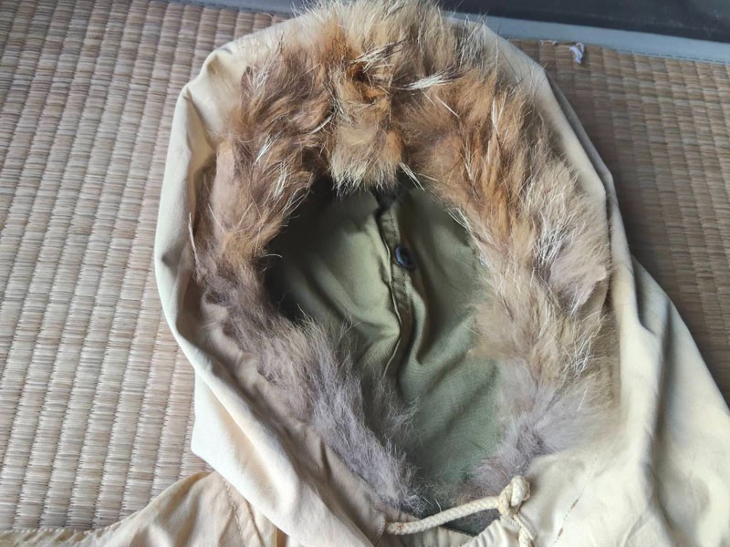 1942 WW2 40s US Reversible Pullover Snow Ski Parka Jacket Fur Size Medium