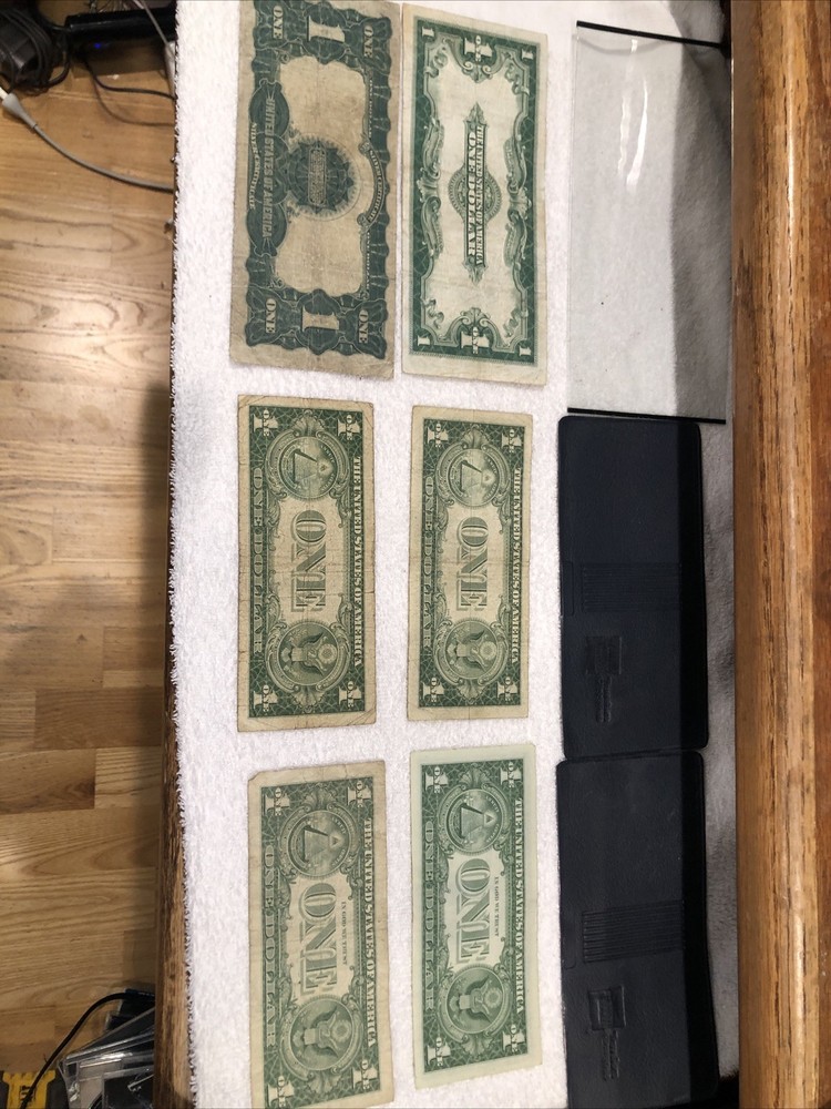 6 Silver Certificates Lot Black Eagle Oldest. Fast Shipping!