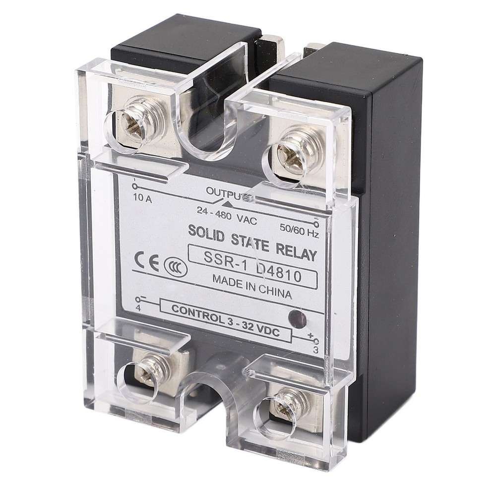 10A Solid State Relay DC Control Semiconductor Relay Module 24-480VAC Part