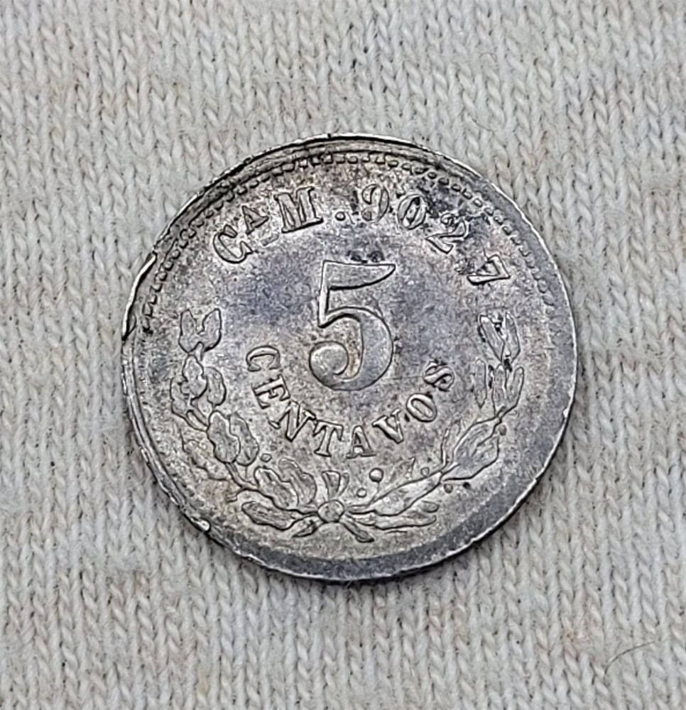 WPCoins ~ Mexico 1888 Cam 5 Centavos Silver