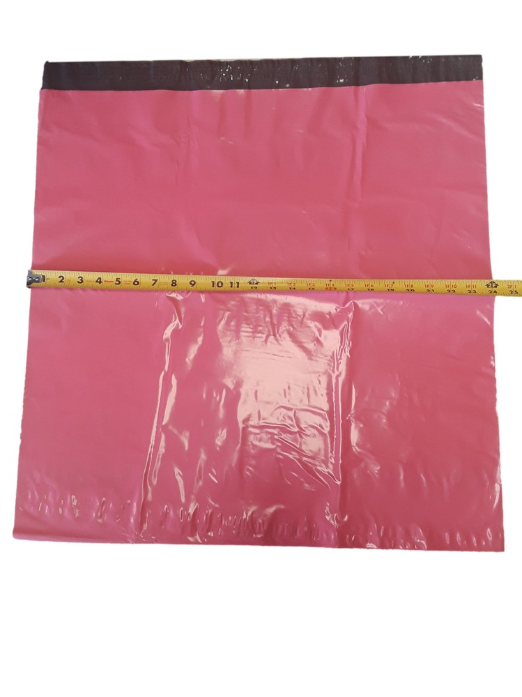 25 24x24 Pink Poly Mailer Plastic Shipping Bag Envelopes Polybags Polymailer