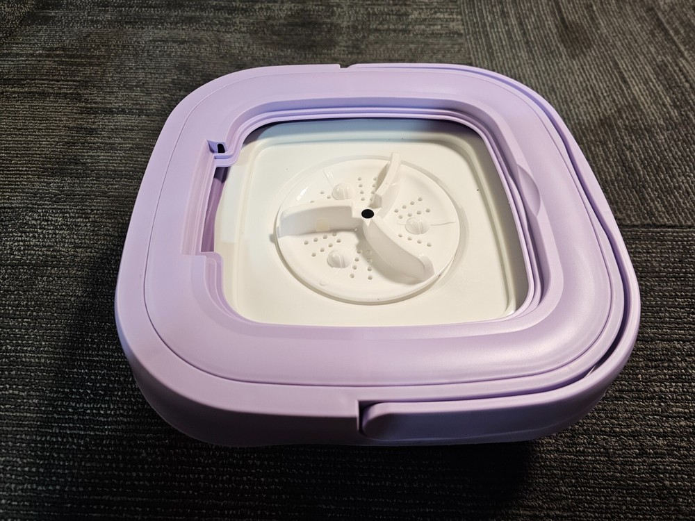 QTY 2 MULTI-FUNCTION FOLDING WASHING MACHINE CLOSE-FITTING MLSC-01 PURPLE 8L