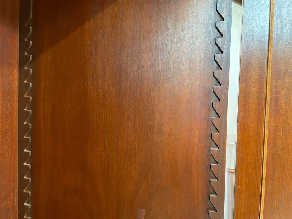 Large Cherry & Walnut Linen Press/Armoire
