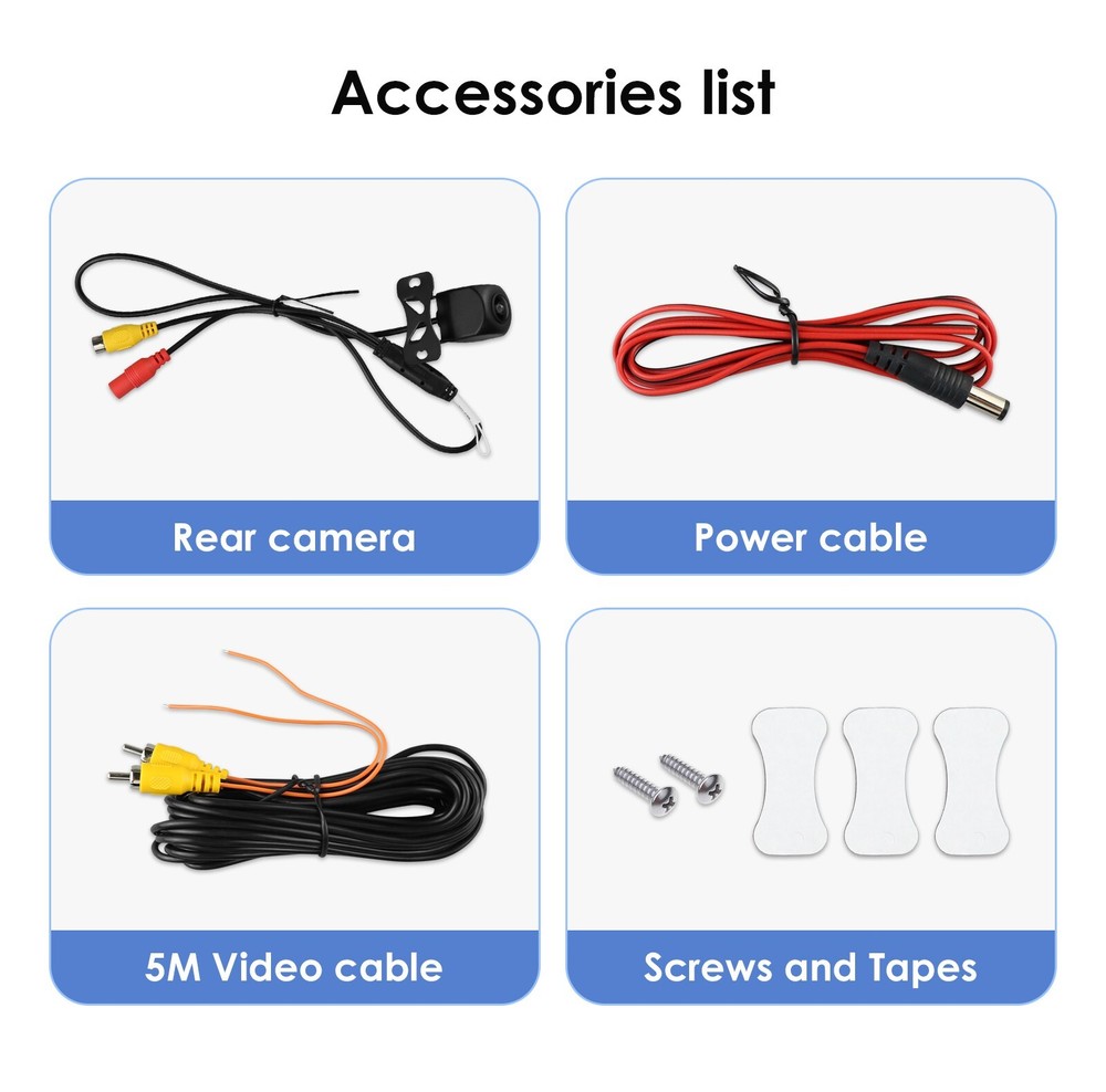 CVBS AHD Car Backup Camera Waterproof Car Rear View Night Vision Reverse Camera