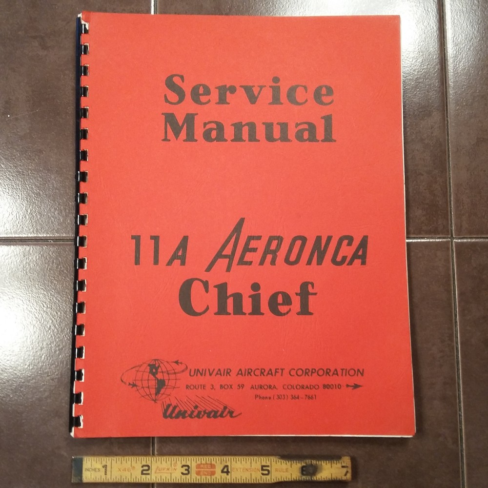 Aeronca Chief Model 11A  Service Manual