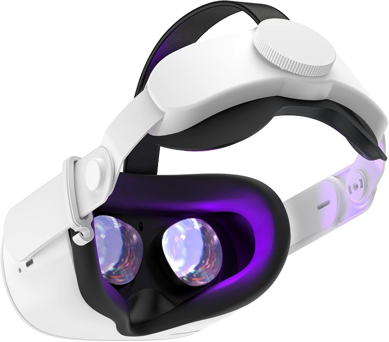 Head Strap for Meta Quest 2 VR - Elite Strap Replacement with Adjustable Hinge
