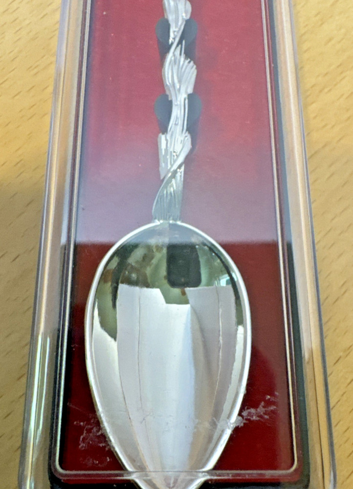 Perouges Souvenir Spoon, Crown with Castle Handle