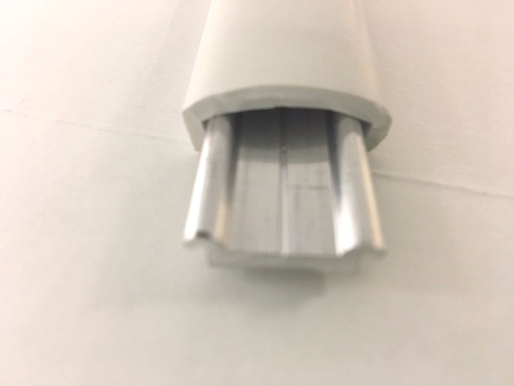 1" Wide White RV Boat Camper Vinyl Trim Molding Flexible Screw Cover