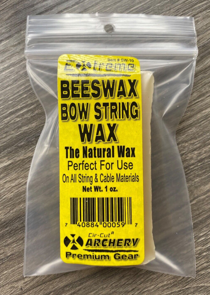 2 BEESWAX PACKS Traditional BOW STRING WAX Archery BOWSTRINGS SAVE STRING LIFE