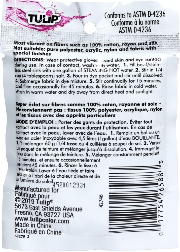 Tulip Permanent Fabric Dye- Black (26588)