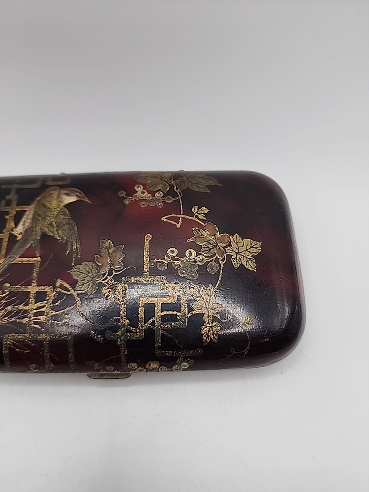 Vintage Japanese Hand Painted Cigarette Case