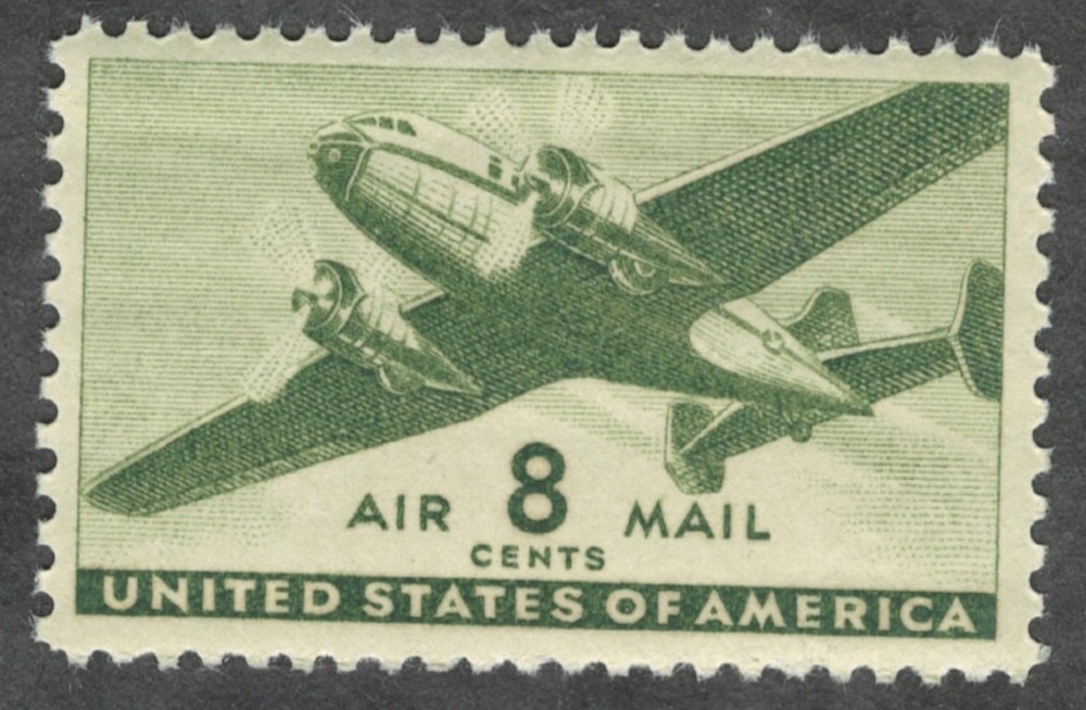 US. C26. 8c. Transport Plane, MNH. 1944.