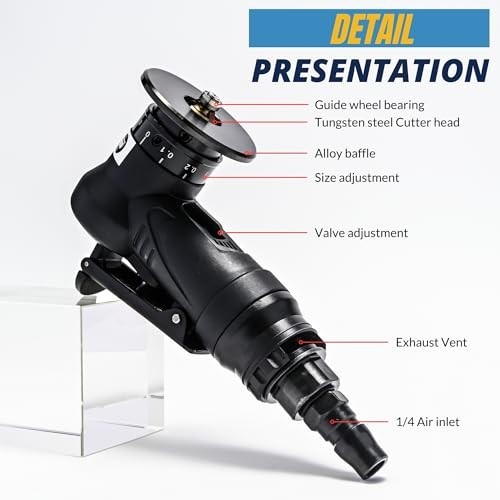 Handheld Mini Chamfering Tool 45° Metal Deburring & Trimming Machine, Pneumatic