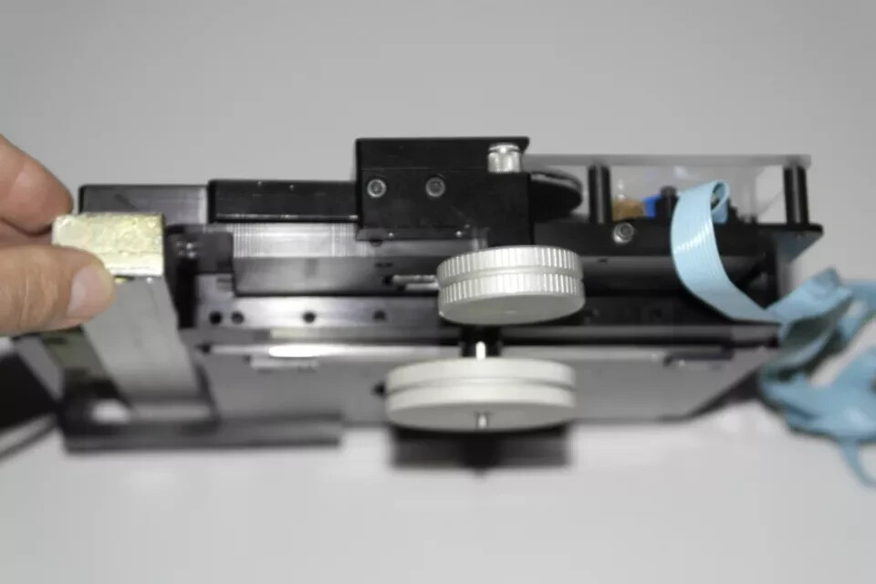 Industrial XY + circular rotary optical sensor stage mount RSF electronics 170mm