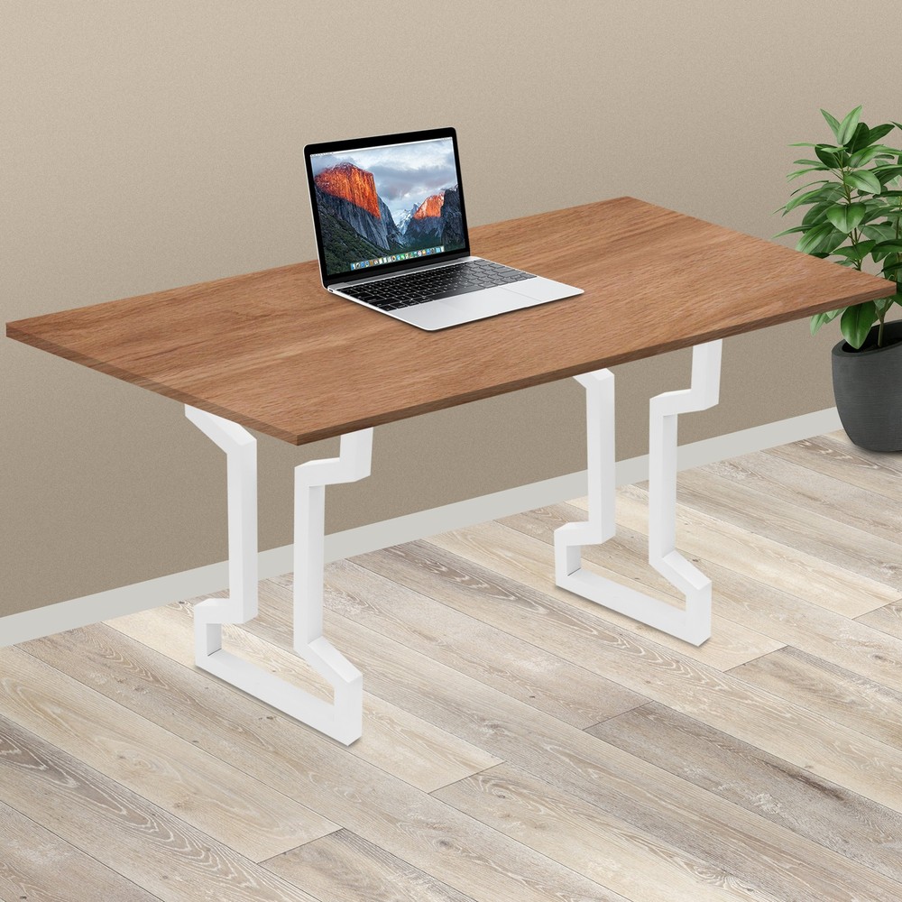 2PCS Steel Table Legs White Table Frame for Coffee Table Dining Table