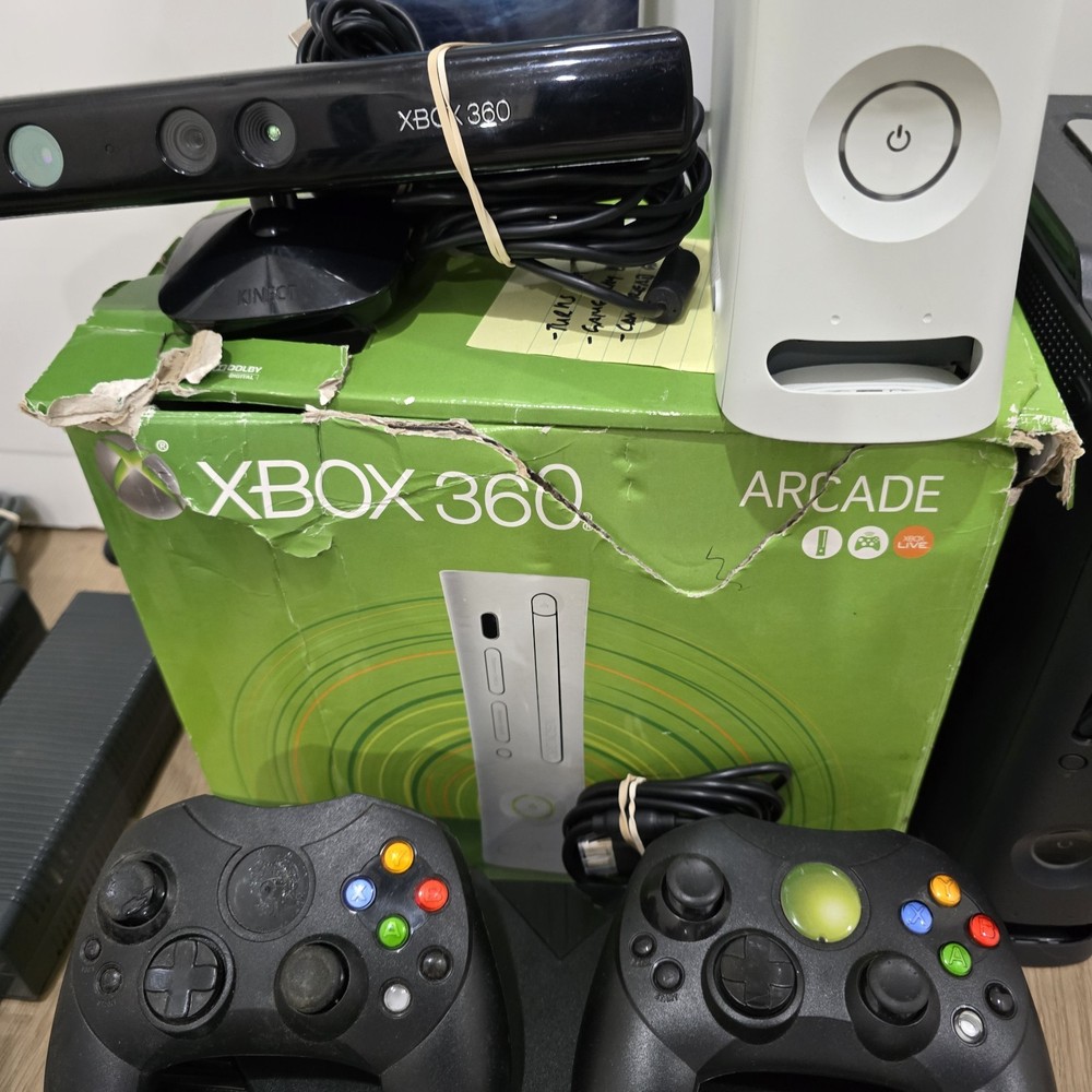 Massive XBOX Bundle - 4 Console + 13 Controllers & More [SOME TESTED / SOME...