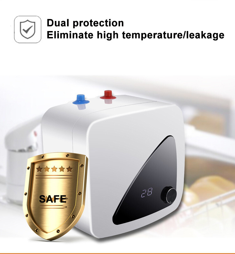 1500W 8L Electric Hot Water Heater 110V Small Compact Tank Bathroom Shower