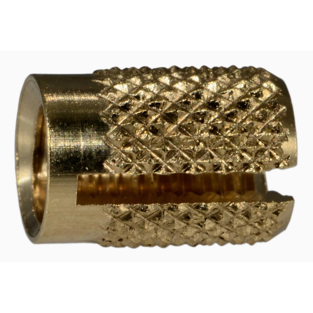 #10-32 Brass Fine Thread Flush Inserts (6 pcs.)