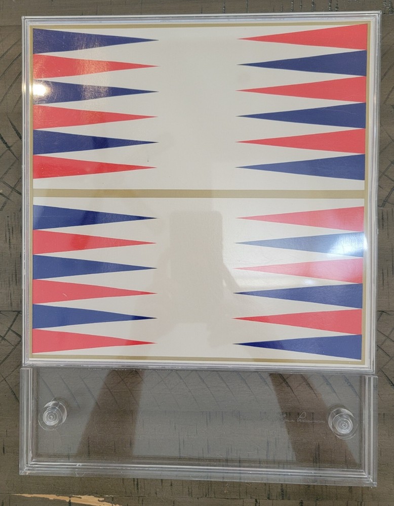 VTG 1973 Backgammon Acrylic Set Retro Board Game Oswald Jacoby Pressman Complete