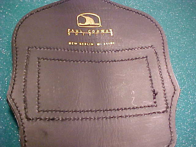 NORTH SHORE FIRE DISTRICT WISCONSIN FIRE DEPARTMENT HELMET LEATHER FRONT