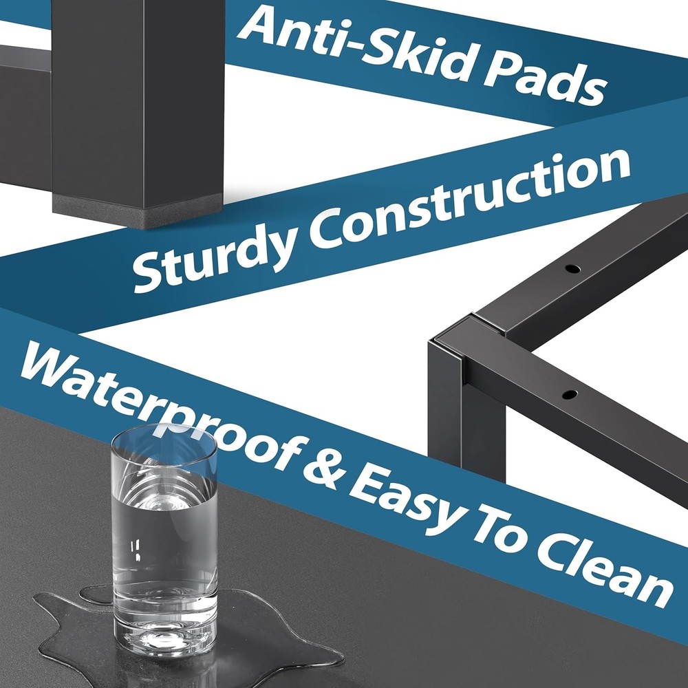 Mission 40-Inch Home Office Computer Desk Black