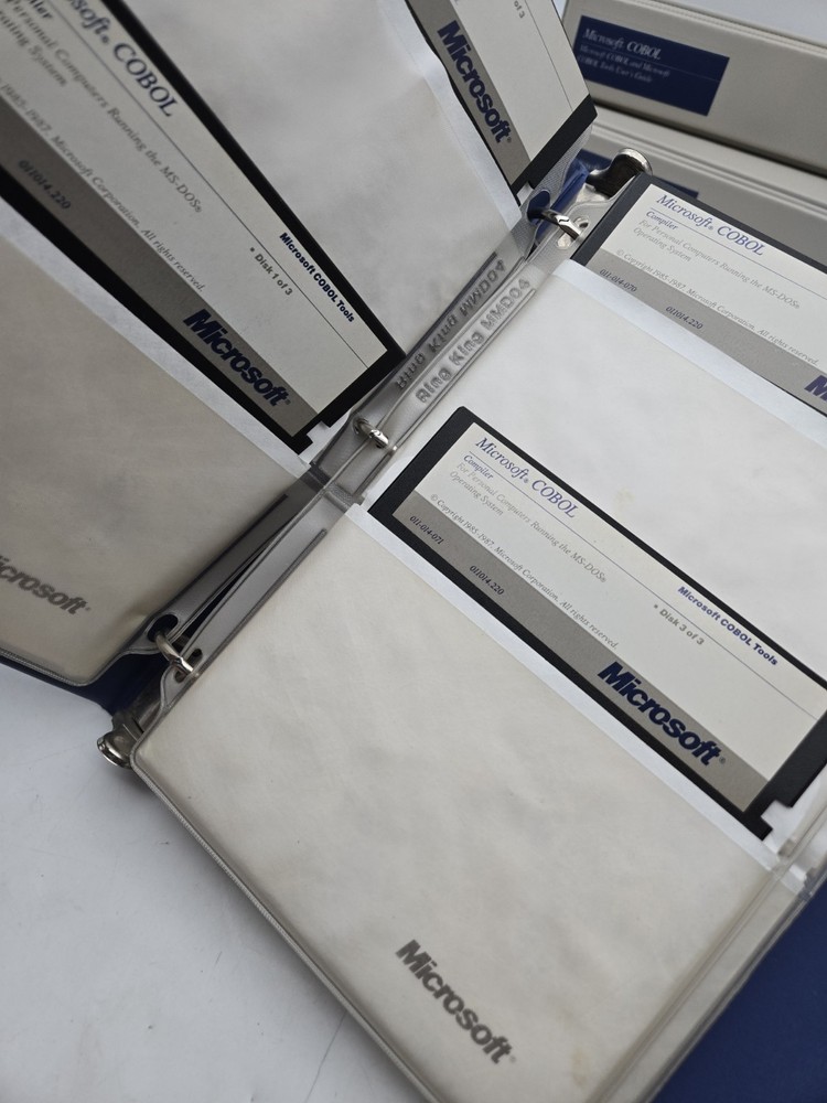 Microsoft COBOL Compiler LOT Reference Manual, User Guide & Disk Set