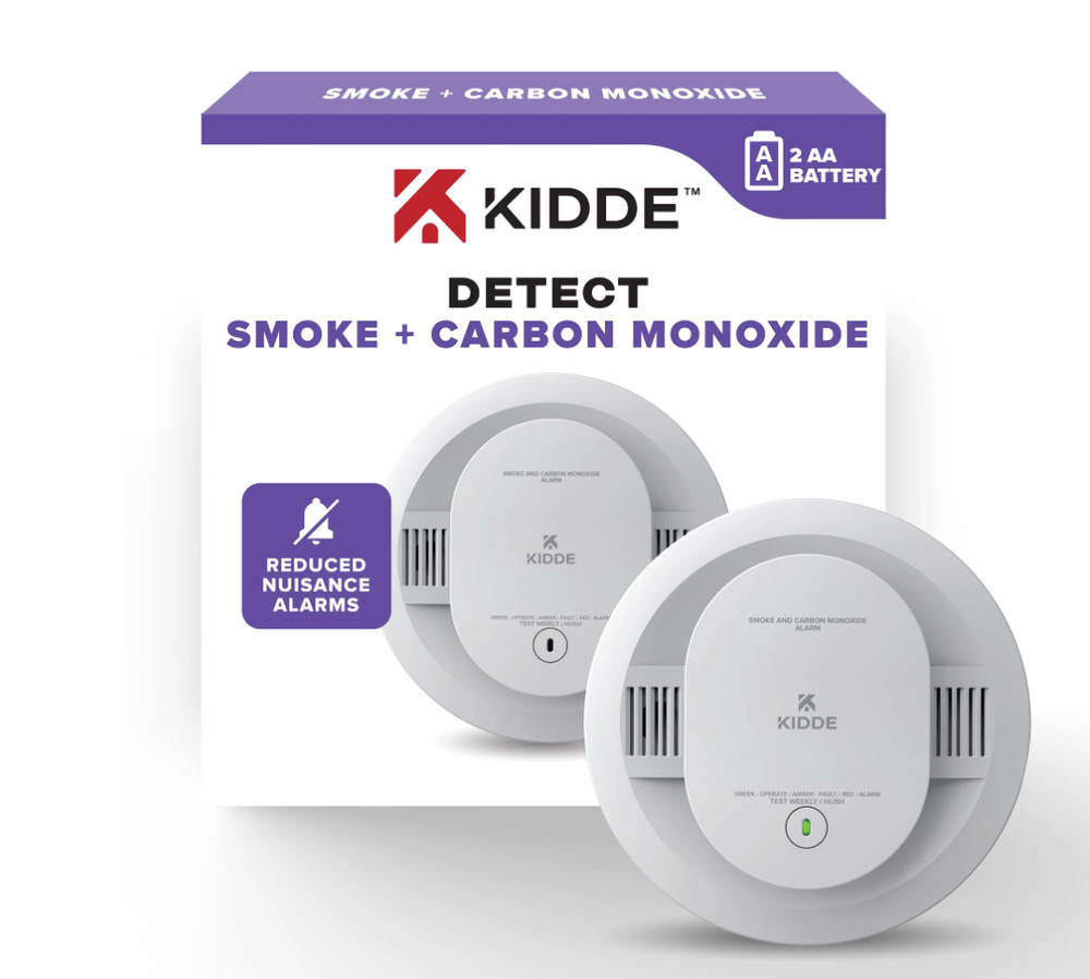 Kidde 30CUDR Combination Smoke & Carbon Monoxide Detector - AA Battery Powered