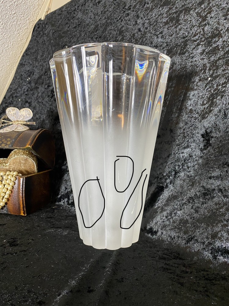 Crystal & Frosted Vase