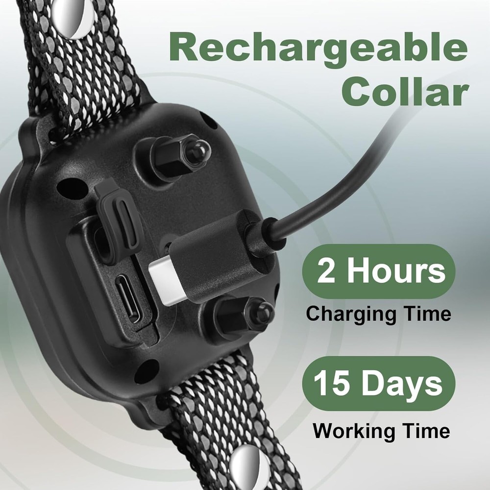 Dog Bark Collar, Smart Dog Training Collar with 8 Adjustable Sensitivity