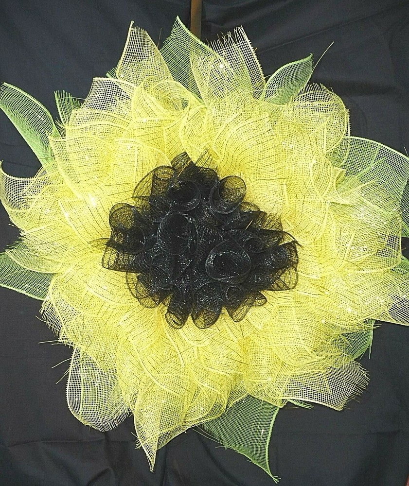 DOOR WREATH FALL SUNFLOWER  NEW !
