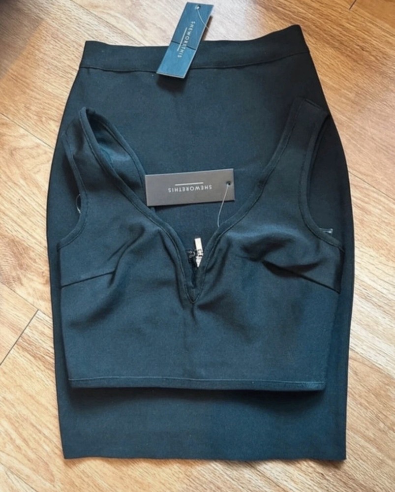 Black bandage co-ord