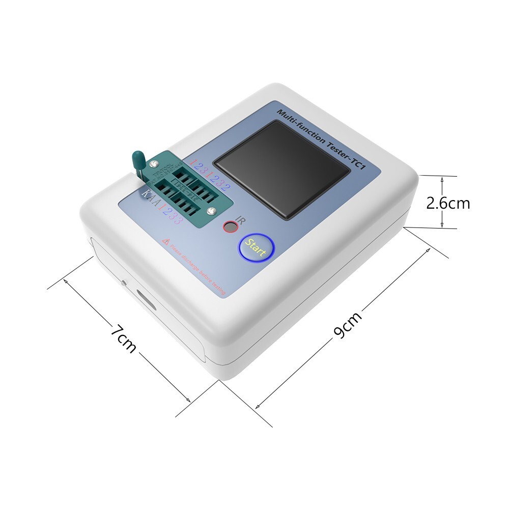 LCR-TC1 Multimeter Transistor Tester LCD Display Diode Capacitor Auto Test Meter