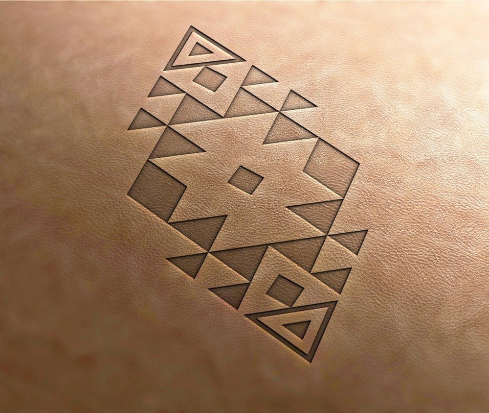 Leather Stamp : Aztec pattern 4 - Delrin Material