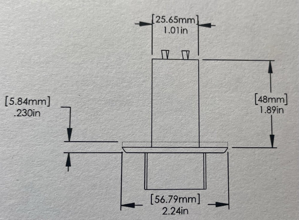 LIPPERT 387874 POWER STABILIZER SYSTEM EXTEND/RETRACT SWITCH AT141-121