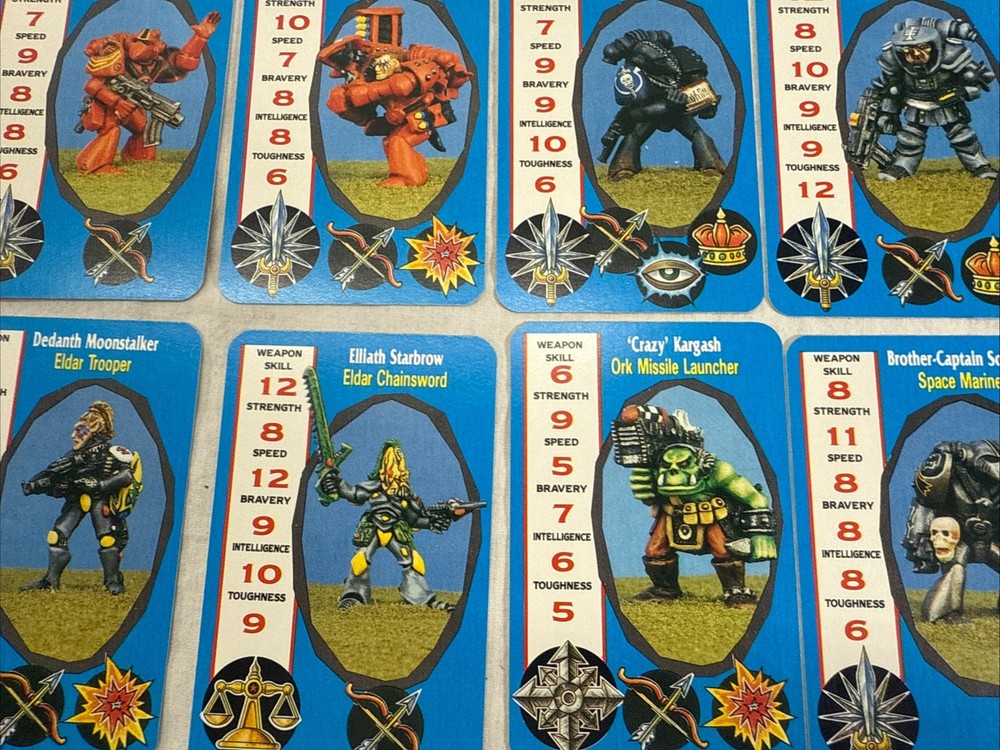 Citadel Combat Cards “Space War” Deck Warhammer 40K Space Marines Games Workshop
