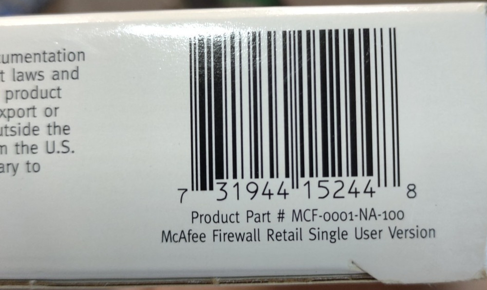 McAfee Firewall for 95/98/NT/2000, 2000