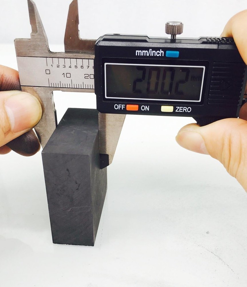 99.9% Purity Graphite Ingot Block EDM Graphite Plate Milling Surface 50MMx50M...