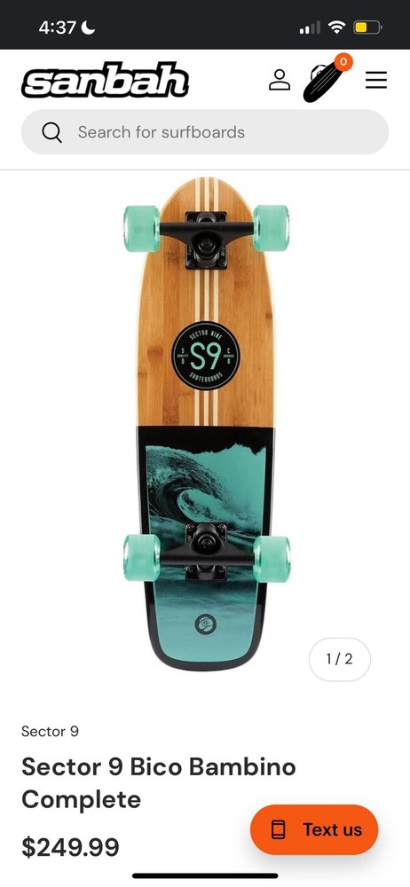 Zumiez Sector 9 Cruiser Skate Board