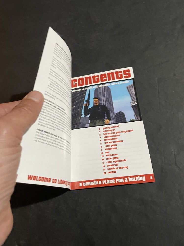 gta 3 xbox original Manual only