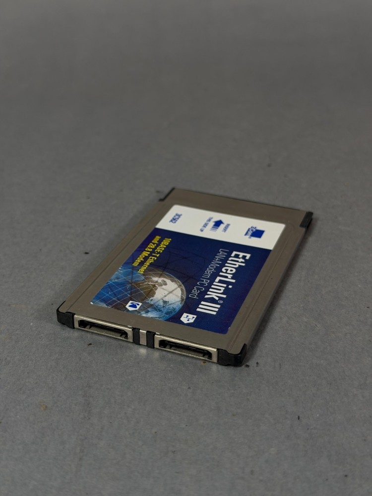 3Com EtherLink III PCMCIA Ethernet LAN PC Card + 28.8 Modem